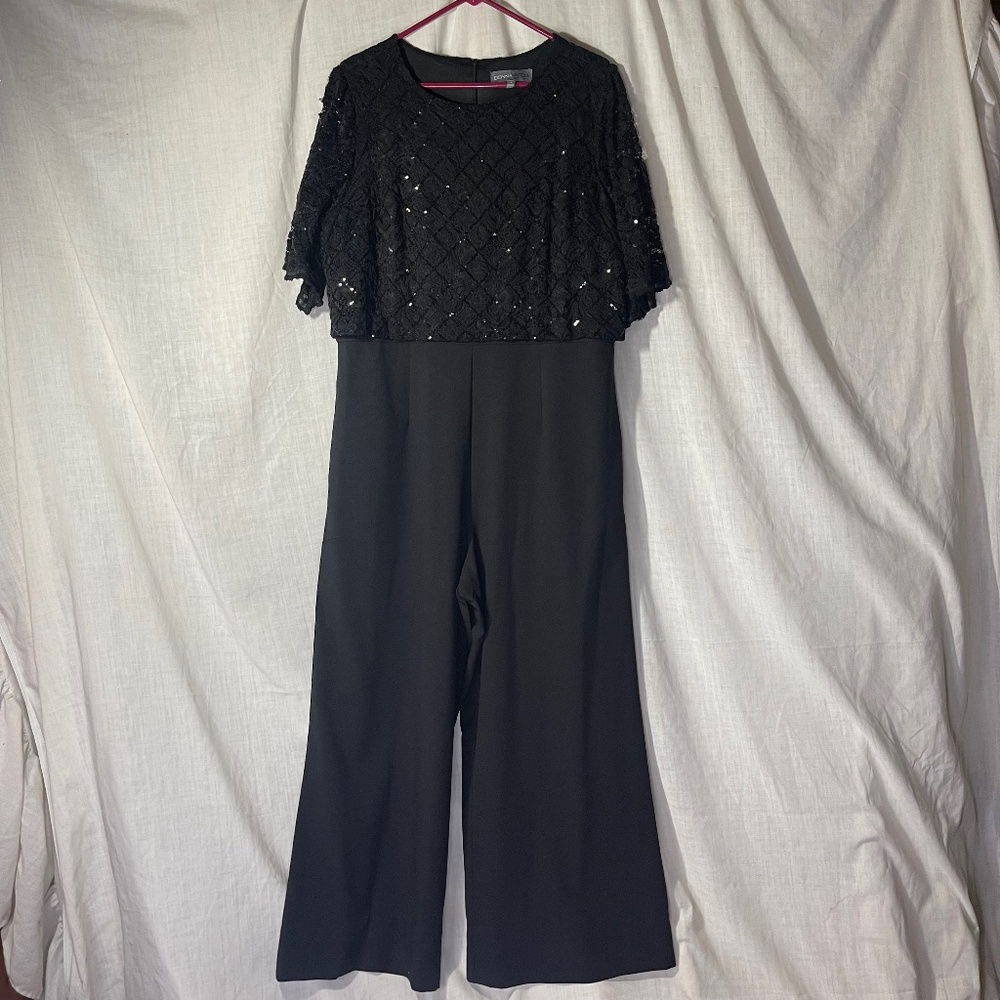 Donna Ricco New York Women’s One Piece Pant Suit Sz 16